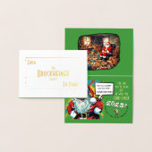 Sad Santa Brings Cheer (familie versie) Folie Kaarten (Display)