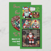 Sad Santa (familie naar familie) Flat Kaart (Voorkant / Achterkant)