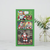 Sad Santa (familie naar familie) Flat Kaart (Staand voorkant)