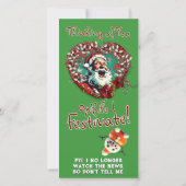 Sad Santa Festivates (vanaf 1 persoon) Flat Kaart (Achterkant)