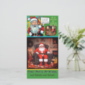 Sad Santa Festivates (vanaf 2 of meer) Vlakke Kaar (Staand voorkant)