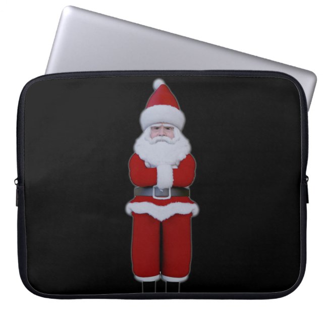 Sad Santa heeft Kerstmis Prettige feestdagen Laptop Sleeve (Voorkant)