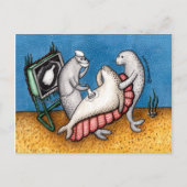 Sad Seals Earth Day Plastic fles Aankondigingskaart (Voorkant)