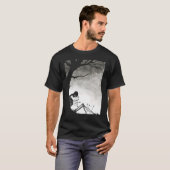 Sad Skeleton Donker Aesthetisch Grunge kleding Got T-shirt (Voorkant volledig)