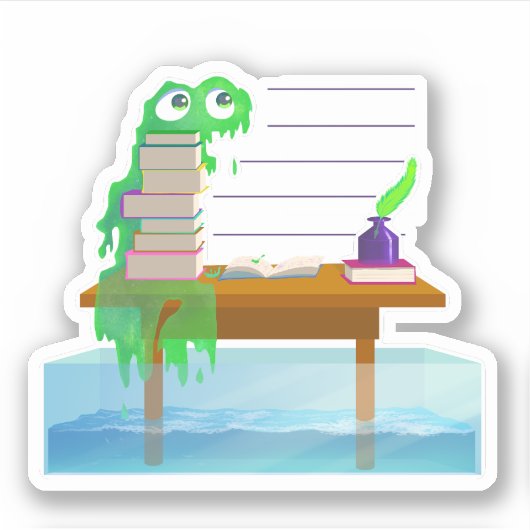 Sad Slime Planner Sticker Scrapbook (Voorkant)
