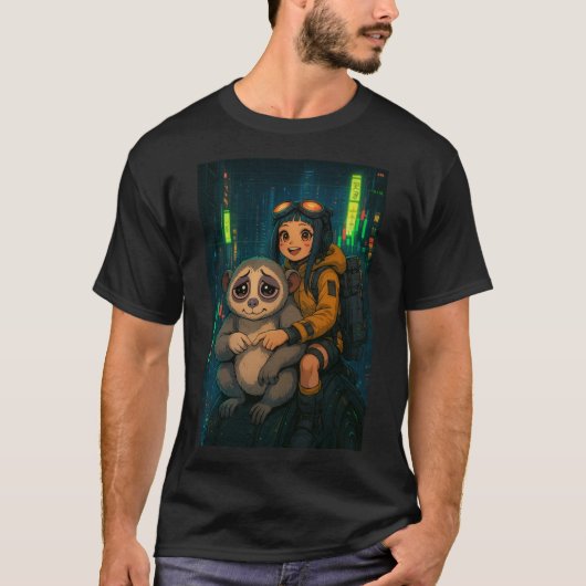 Sad Slowlorris Crypto Degen Shirt – SRY Meme Munt (Voorkant)