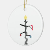 Sad Spindly kerstboomversiering Keramisch Ornament (Links)