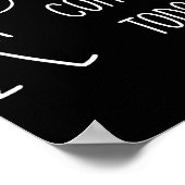 Sad Stick Figure Music Concert Lovers - No Concert Poster (Hoek)