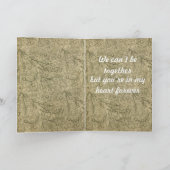 Sad Tearful Bloodhound "Missing You" Kaart (Binnen)