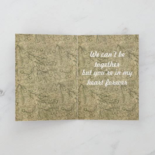 Sad Tearful Bloodhound "Missing You" Kaart (Binnen)