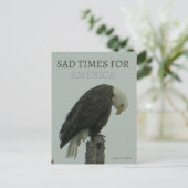 SAD TIMES FOR AMERICA - By - K. M. Kelly -  Briefkaart (Staand voorkant)