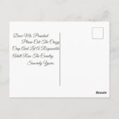 SAD TIMES FOR AMERICA - By - K. M. Kelly -  Briefkaart (Achterkant)