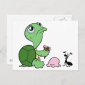 Sad Turtle Happy Ant Briefkaart (Voorkant / Achterkant)