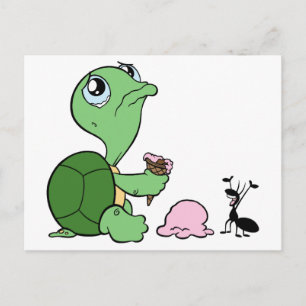 Sad Turtle Happy Ant Briefkaart
