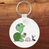 Sad Turtle Happy Ant Sleutelhanger (Voorkant)