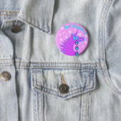 Sad Unicorn Crying Rainbows Pin Ronde Button 5,7 Cm (In situ)
