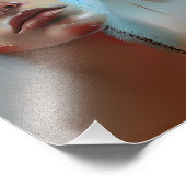 Sad Vrouw Abstract AI Gegenereerde Kunst Foto Afdruk (Hoek)