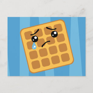 Sad Waffle Briefkaart