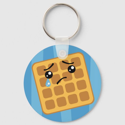 Sad Waffle Sleutelhanger (Voorkant)