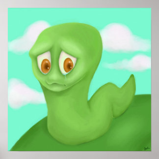 Sad Worm-Poster Poster