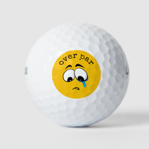 Sad Yellow Emoji Golfballen