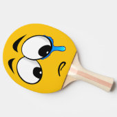 Sad Yellow Emoji Tafeltennisbatje (Zijkant)