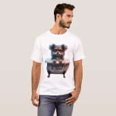 Sad Yorkie Bath "Wasn't In The Contract" Meme T-shirt (Voorkant volledig)