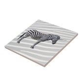 Sad Zebra Unicorn Tile Tegeltje (Zijkant)