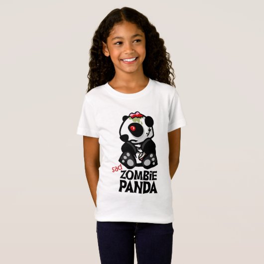 *sad* Zombie Panda T-shirt (Voorkant volledig)