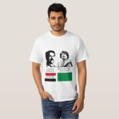Saddam en Gaddafi T-shirt (Voorkant volledig)