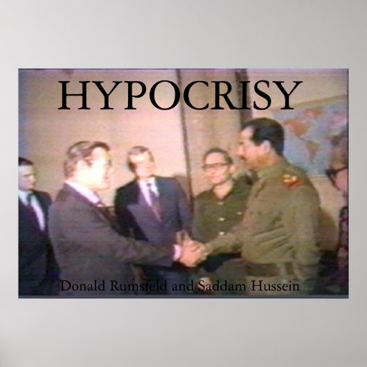 Saddam en Rummy Make a Deal Poster (Voorkant)