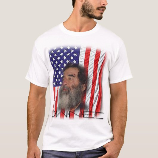 Saddam heeft het gedaan. t-shirt (Voorkant)