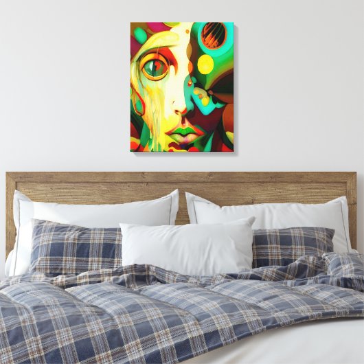 Saddheid Canvas Afdruk (Insitu (Slaapkamer))