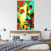 Saddheid Canvas Afdruk (Insitu (Slaapkamer))