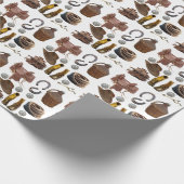 Saddle Boots HORSE SHOES cowboy clipART  Cadeaupapier (Hoek)