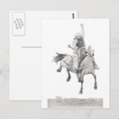 Saddle Bronc Briefkaart (Voorkant / Achterkant)
