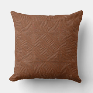 Saddle Brown Diamond Pattern Kussen