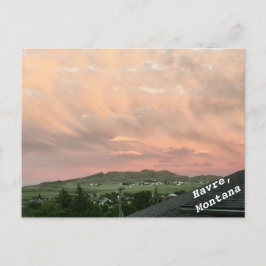Saddle Butte, Havre, Montana Briefkaart