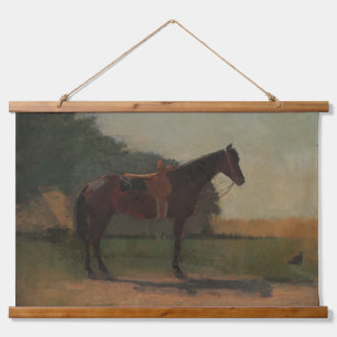 "Saddle Horse in Boerderij Yard" van Winslow Homer Hangend Wandkleed