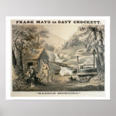 "Saddle Mending", Poster voor "Davy Crockett"-star (Voorkant)