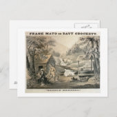 "Saddle Mending", Poster voor "Davy Crockett"-star Briefkaart (Voorkant / Achterkant)