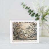 "Saddle Mending", Poster voor "Davy Crockett"-star Briefkaart (Staand voorkant)