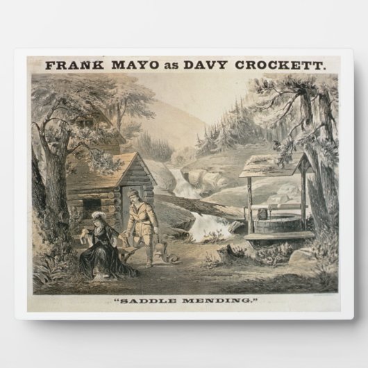 "Saddle Mending", Poster voor "Davy Crockett"-star Fotoplaat (Voorkant)