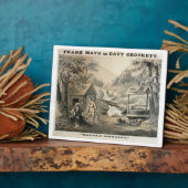 "Saddle Mending", Poster voor "Davy Crockett"-star Fotoplaat (Zijkant)