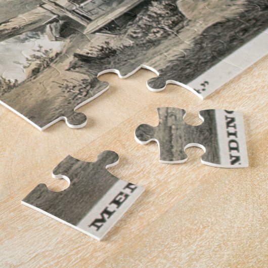 "Saddle Mending", Poster voor "Davy Crockett"-star Legpuzzel (Zijkant)