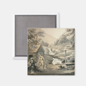 "Saddle Mending", Poster voor "Davy Crockett"-star Magneet (Voorkant / Achterkant)