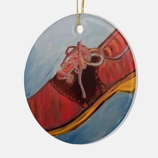 Saddle Shoe Keramisch Ornament (Links)