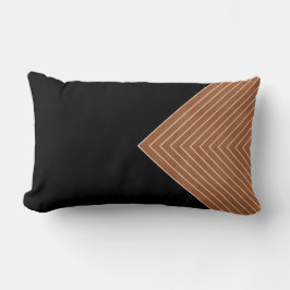 Saddle Tan Black White Squares Kussen