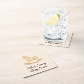 "Saddle Up" Boho Western Baby shower Kartonnen Onderzetters (Insitu)