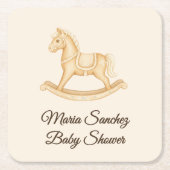 "Saddle Up" Boho Western Baby shower Kartonnen Onderzetters (Voorkant)